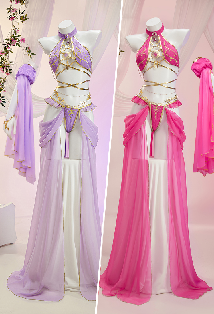 Vestido de baile sexy de cosplay derivado de la princesa Zelda con lencería