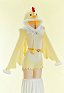 Halloween Pollo Sexy Lencería Peluche Homewear Peluche con Ojos y Calcetines