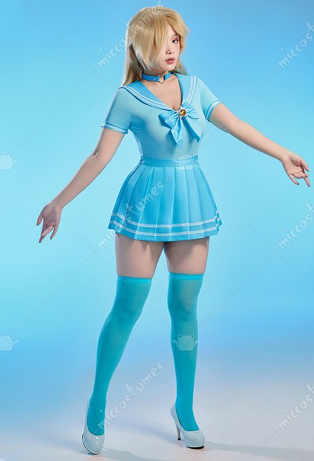 Super Mario Princesa Derivado Sexy Traje de marinero con falda plisada y lazo