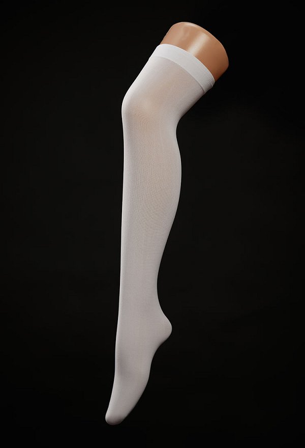 Sexy Ghost Lingerie Halloween Costume Irregular Dress with Stockings and Ears