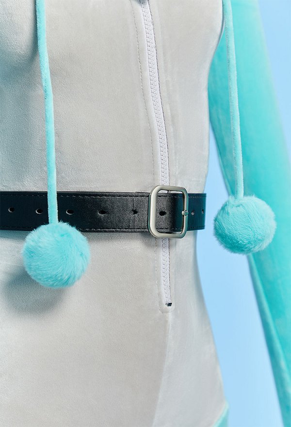 Vocal Derivative Sexy Lingerie Plush Homewear Fuffy Romper with Eye Mask and Socks