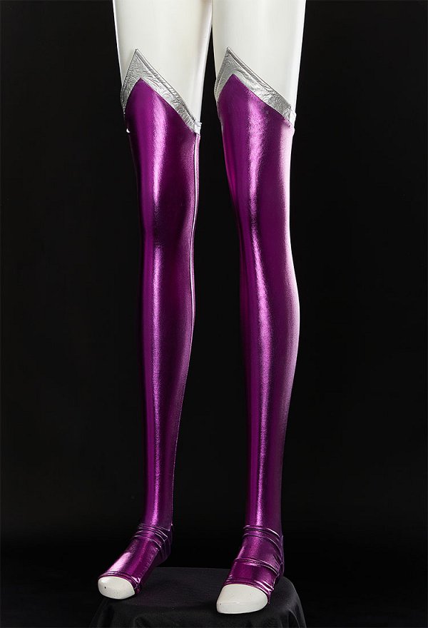 Super Heroine Titans Starfire Dérivé Sexy  Robe Danseuse Ensemble  Combinaison à dos nu avec jupe et manches en gaze