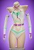 Buzz Lightyear Dérivé Sexy Cosplay Costume Combinaison à manches longues et col licou creux avec tour de cou