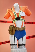 Construction Ouvrière Gender Swap Sexy Cosplay Ensemble Fluorescent Combinaison coloré avec culotte et bas en maille Construction Ouvrière Gender Swap Sexy Cosplay Ensemble Fluorescent Combinaison coloré avec culotte et bas en maille