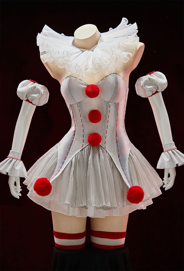 It the Joker Derivado Conjunto de Lencería Sexy Corset Top y Falda con Cuello