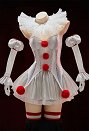 It the Joker Derivative Sexy Lingerie Halloween Costumes Corset Top and Skirt with Collar