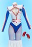 Ricky Bobby Derivative Sexy Dessous Rennsport-Bodysuit Cutout Bedruckter Jumpsuit mit Strumpfhose und Gürtel