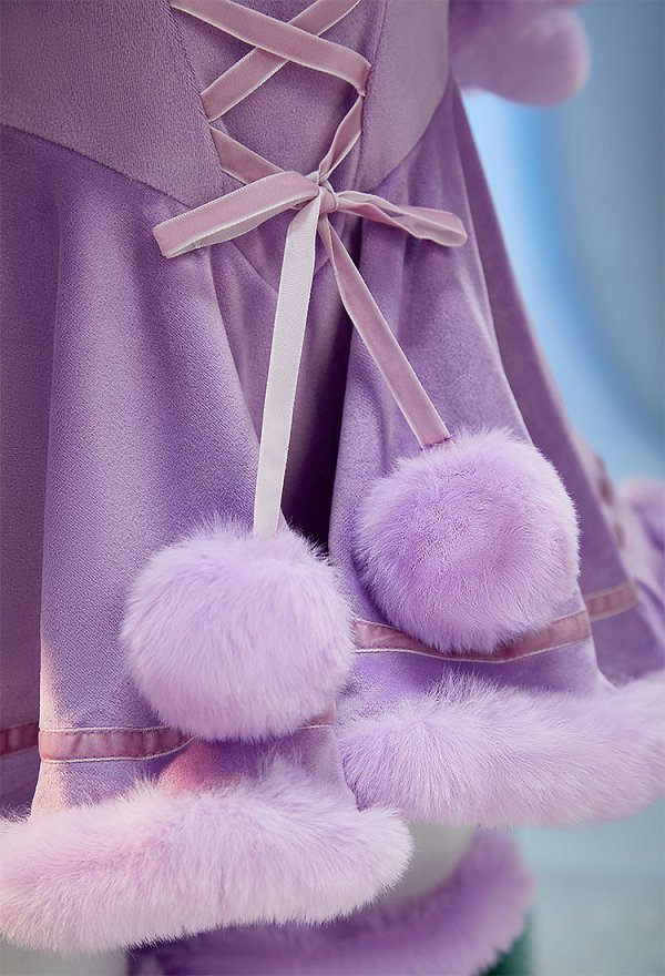 PM Derivado Sexy Navidad Conjunto de peluche vestido de invierno con tocado y cola
