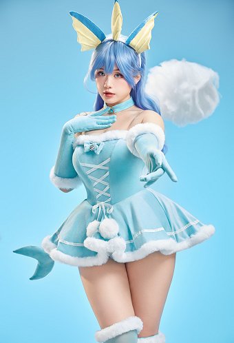 PM Derivative Sexy Cosplay Costume Christmas Plush Suit Winter Dress with Headdress and Tail