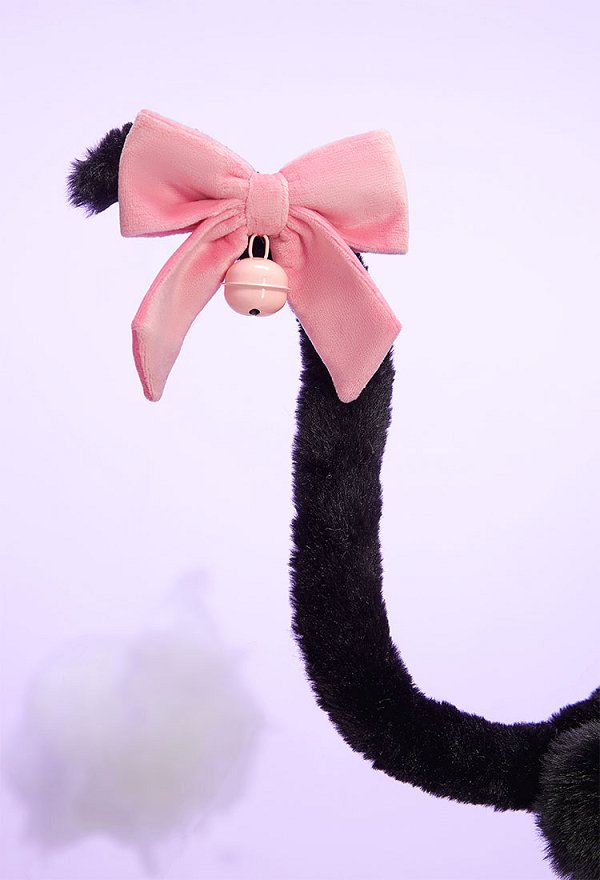 Sexy Kawaii Lingerie Set Winter Plush Cute Cat Paw Top and Thong with Tail