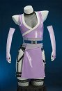 Ninja Hyuga Hinata Derivado Sexy Conjunto de top de rejilla y medias con escote en V profundo con máscara y cinturón