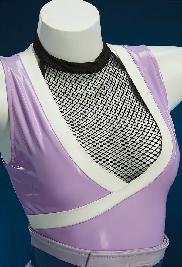Upgraded Ver Ninja Derivative Sexy Cosplay Kostüm Set Netzoberteil und Tiefer V Bodysuit mit Maske Hüftgürtel Upgraded Ver Ninja Derivative Sexy Cosplay Kostüm Set Netzoberteil und Tiefer V Bodysuit mit Maske Hüftgürtel