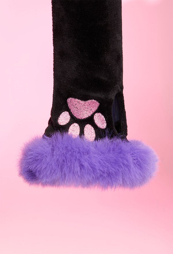 Kuromi Sexy Pijama erótico de peluche: body adorable con cola y cinturón