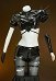 Rival Girl Magik Derivative Sexy Cosplay Kostüm Kurzes Oberteil und Shorts mit Schulterpanzerung Stirnband