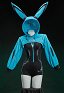 Disfraz de Cosplay Sexy Derivado Vocal Estilo Cibernético Bodysuit deportivo apretado con chaqueta corta con capucha y tocado