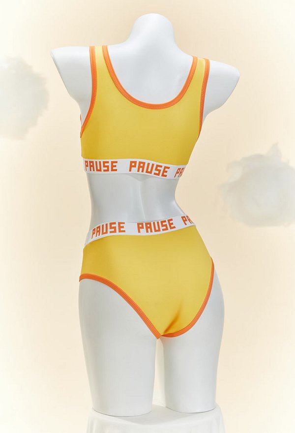 Conjunto Deportivo Sexy Derivado de Daisy y Rosalina con Sujetador Deportivo y Braguita Deportiva