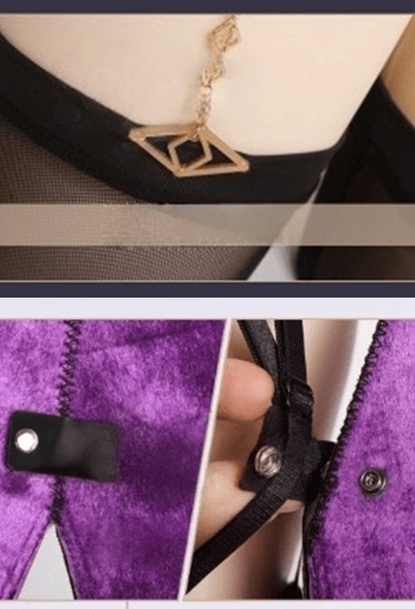 Conjunto mono sexy de bruja con capa y sombrero de magia