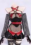 Street Angel Sexy Lingerie Set Waist Belt and Mesh Cover-up with Mini Skirt and Panty