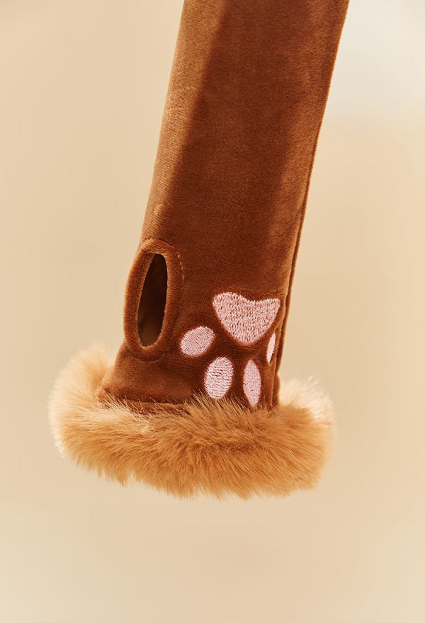 Sexy Lencería erótica Mono Homewear Peludo con Cola y Calcetines Sexy Lencería erótica Mono Homewear Peludo con Cola y Calcetines