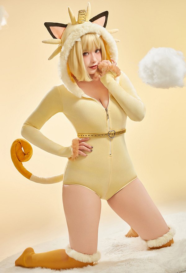 PM Derivative Sexy Cosplay Kostüm Plüsch Homewear Flauschiger Bodysuit mit Schwanz Socken PM Derivative Sexy Cosplay Kostüm Plüsch Homewear Flauschiger Bodysuit mit Schwanz Socken