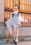 Vocal Rin 2025 Symphonic Skin Cosplay Costume Haut et short avec chapeau et ruban autour du cou