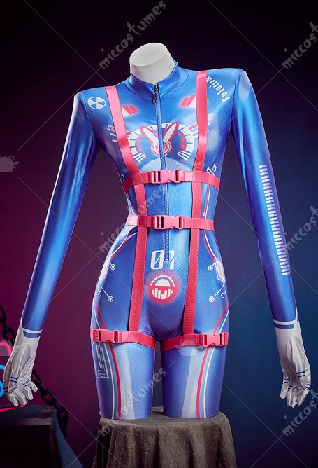 DVA Derivado Body sexy con estampado cyberpunk y tirantes