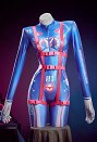 DVA Derivado Body sexy con estampado cyberpunk y tirantes
