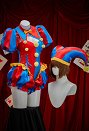 TADC Pomni Derivado Body y chaqueta sexy con bloques de color, gorro y guantes