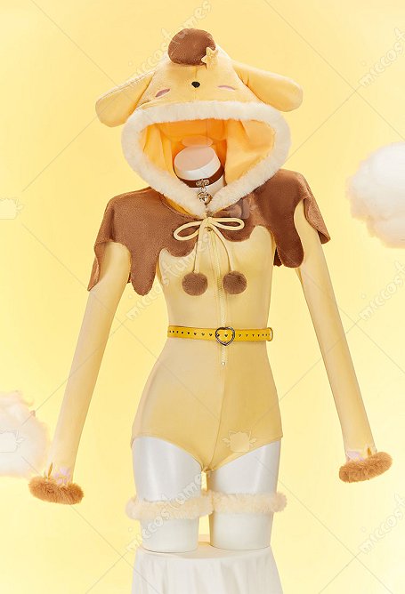 Peluche sexy derivado de muñeca anime mono de felpa para estar por casa traje peludo con chal y cola