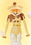 Peluche sexy derivado de muñeca anime mono de felpa para estar por casa traje peludo con chal y cola