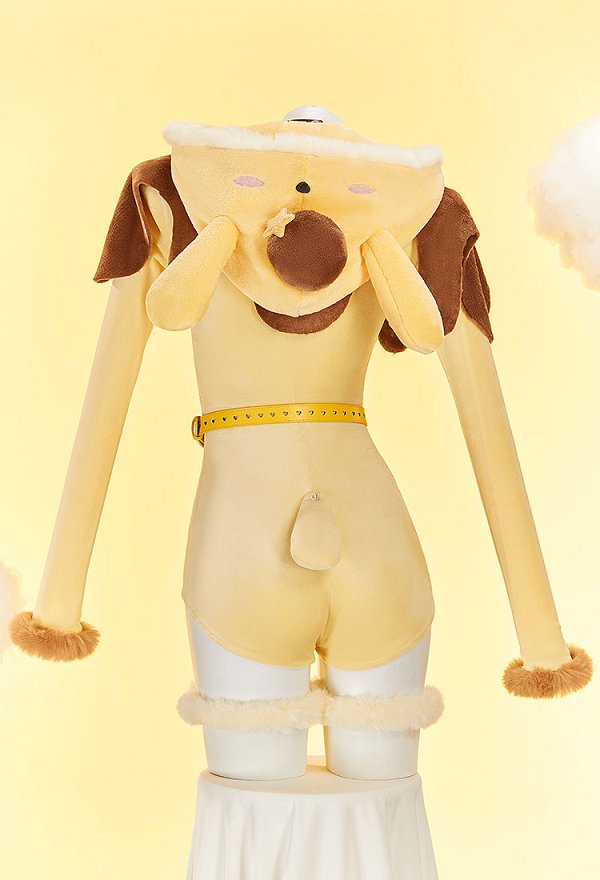 Peluche sexy derivado de muñeca anime mono de felpa para estar por casa traje peludo con chal y cola Peluche sexy derivado de muñeca anime mono de felpa para estar por casa traje peludo con chal y cola
