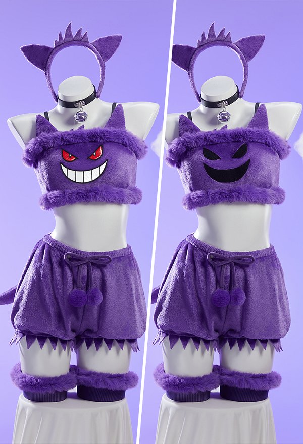 Derivado de PM Sexy traje de Cosplay traje de hogar de felpa Top y pantalones cortos con cola de banda de pelo