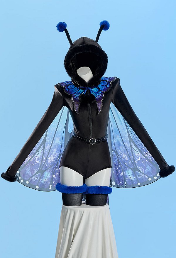 Sexy Mariposa Peluche Romper Traje con Alas de Mariposa y Cinturón Sexy Mariposa Peluche Romper Traje con Alas de Mariposa y Cinturón