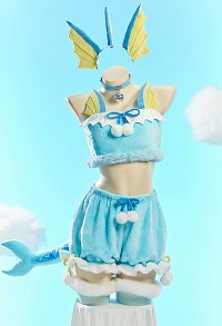 PM Derivative Sexy Cosplay Costume Plush Homewear Top and Shorts with Tail and Headband