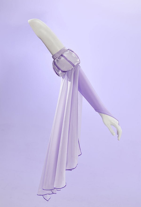 El derivado de pelo largo de la princesa Cosplay Sexy traje de traje estilo de danza tubo superior y falda en capas con mangas y estrangul