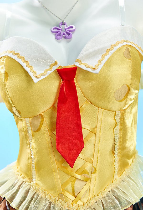 SpongeBob und Patrick Sta inspiriertes sexy Cosplay Kostüm floralem Print tailliertem Oberteil und bodenlangem Rock mit Bindeband