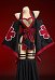 Ninja Derivative Sexy Outfit Wide-Sleeved Kimono Dress with Obi Belt and Socks