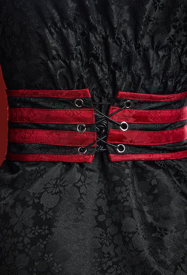 Ninja Derivative Sexy Outfit Wide-Sleeved Kimono Dress with Obi Belt and Socks