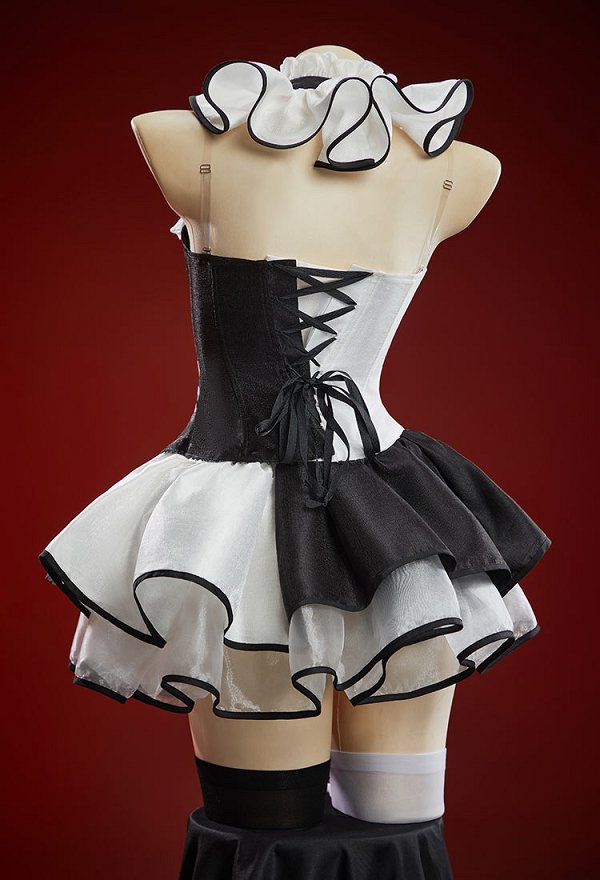 Arte derivado de Halloween Sexy Corset Vestido Conjunto Blanco y Negro Color-bloqueado Off-hombro Top y falda con guantes y cuello Arte derivado de Halloween Sexy Corset Vestido Conjunto Blanco y Negro Color-bloqueado Off-hombro Top y falda con guantes y cuello