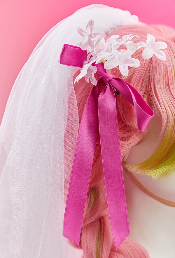 Mobbunny x Princess_Ailish Love Sexy Bridal Outfit Cutout Bodysuit with Veil and Gloves