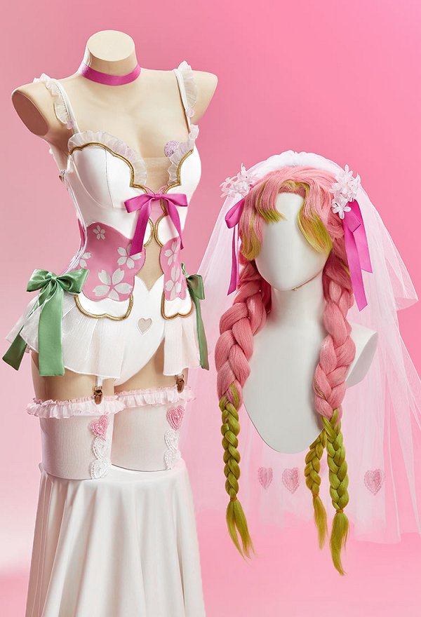 Mobbunny x Princess_Ailish Love Sexy Bridal Outfit Cutout Bodysuit with Veil and Gloves