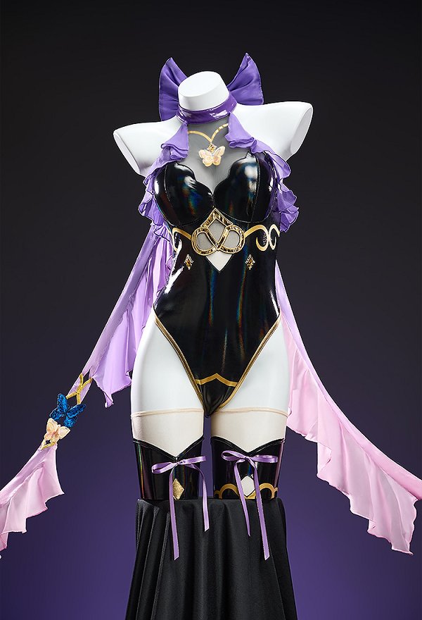 Mobbunny x Princess_Ailish KNY Shinobu Bridal Outfit Halter Bodysuit with Veil and Ribbons