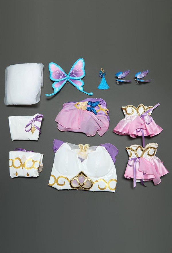 Mobbunny x Princess_Ailish KNY Shinobu tenue de mariée body dos nu avec voile et rubans Mobbunny x Princess_Ailish KNY Shinobu tenue de mariée body dos nu avec voile et rubans