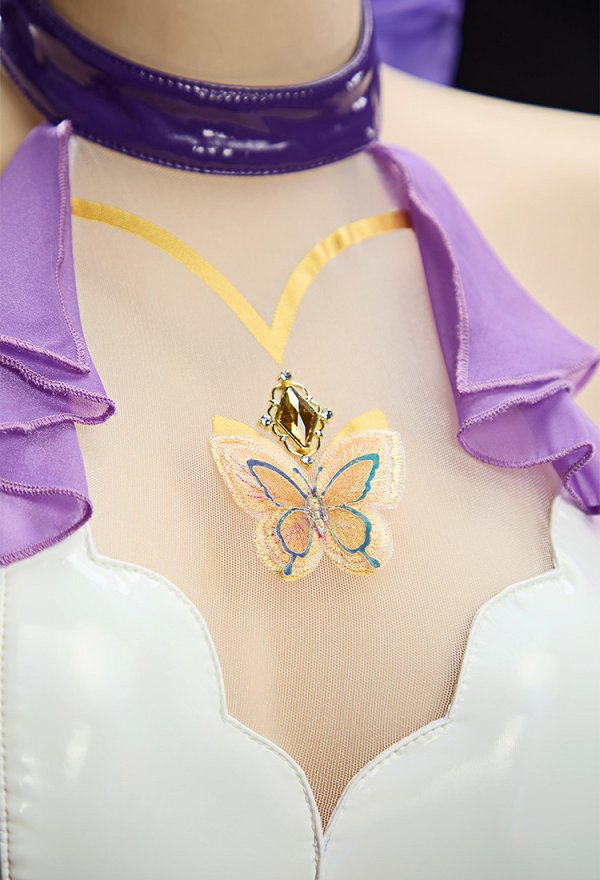 Mobbunny x Princess_Ailish KNY Shinobu tenue de mariée body dos nu avec voile et rubans Mobbunny x Princess_Ailish KNY Shinobu tenue de mariée body dos nu avec voile et rubans