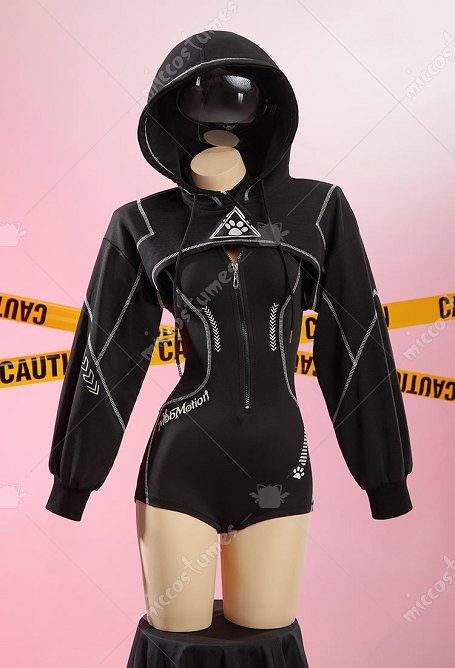 Sexy Cyber-Style Sportswear Yoga Outfit Long-Sleeved Zipper Bodysuit (Only Bodysuit)