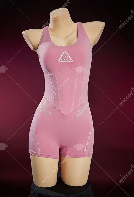 Cosplay Kostüm Sexy kurze Sportbekleidung Cyber Stil Yoga Bodysuit mit Hosenträgern Print Nur Bodysuit