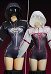 Mechanical-style Spider Print Sportswear Yoga Outfit Long-sleeved Zip-up Bodysuit with Short Jacket