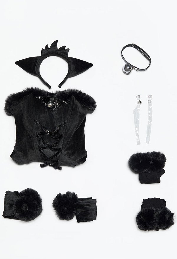Sexy Navidad Traje de Peluche Invierno Vestido Sin Tirantes con Banda y Guantes