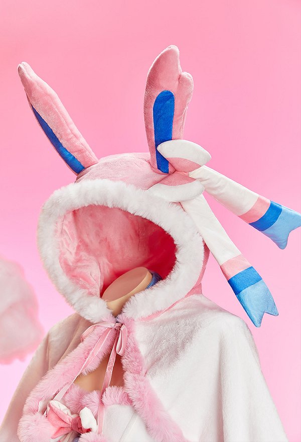 PM Derivative Sexy Cosplay Costume Winter Christmas Plush Set Strapless Dress with Cape and Tail