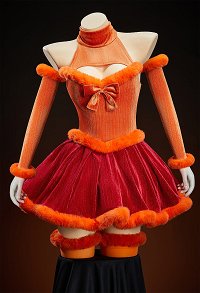 Velma Dérivé Costume d'hiver Sexy Robe à Col Halter avec Manches et Chaussettes